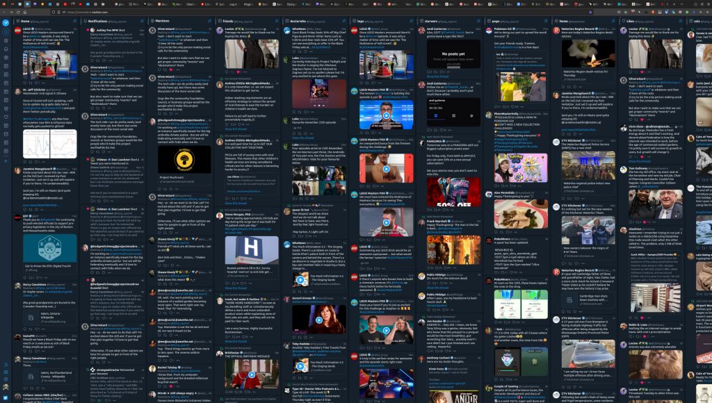 Tweetdeck screenshot