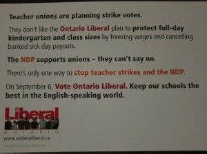 Liberal attack flyer (back)