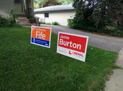 [election lawn signs]